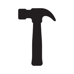 Claw Hammer Silhouette Icon