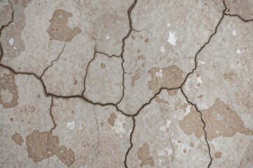 Obraz premium Aged concrete texture with cracks for design backgrounds