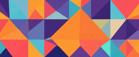 Fototapeta premium Colorful geometric pattern fashion sale banner, editable Instagram & Facebook post, discount, facebook