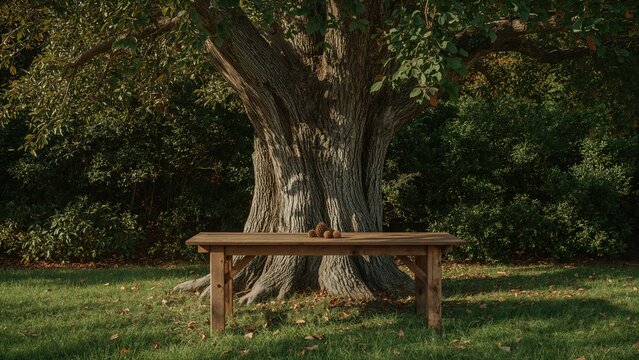 Background featuring pinecone, nutgall, and oak leaves