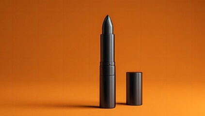 Obraz premium Matte black lipstick, product shot