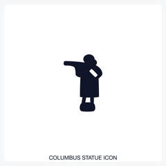 Columbus Statue Icon