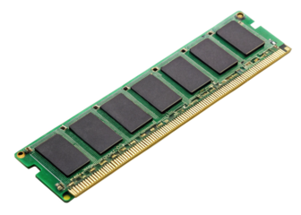 RAM stick isolated on white background