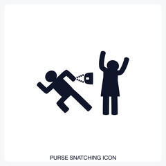 Purse Snatching Icon
