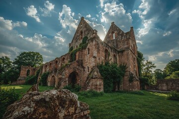 Fototapeta premium Ruins of a Medieval Fortress in Poland