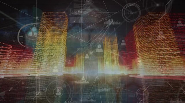 Animation of dna strand spinning and data processing - Powered by Adobe