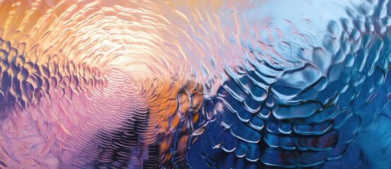 Vivid reflections on textured glass