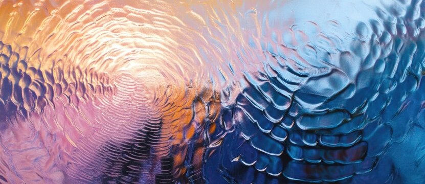 Vivid reflections on textured glass
