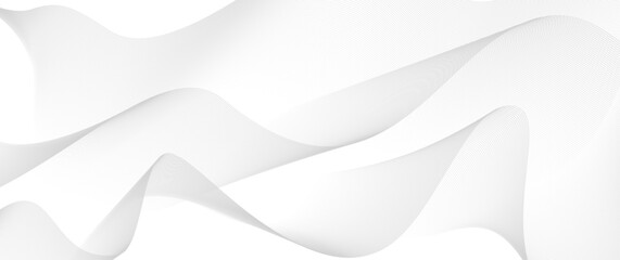 Fototapeta premium Premium background design with light gray line pattern and white background. Abstract white horizontal vector template for cover design, business banner, brochure, prestigious voucher, luxe invite.