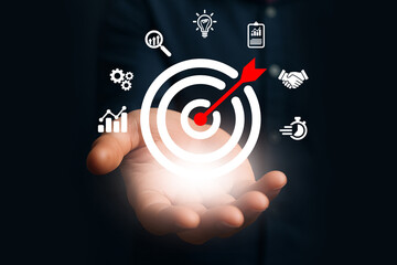 Concept of business strategy Achieving Business Targets with Smart Planning Business Strategy for Hitting the Right Goals