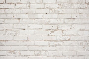 Fototapeta premium Background of white brick wall