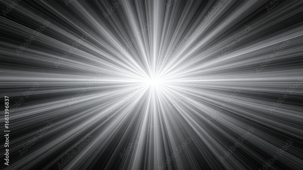 Aufkleber bright light burst with radial lines creating an abstract background for creative design and visual 