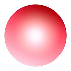 Fototapeta premium A bright, smooth red sphere, softly gradient