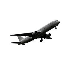 Obraz premium Commercial airplane taking off in sky 