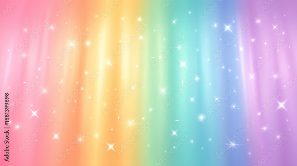 Poster soft and dreamy multicolor background with sparkles and light beams perfect for creative projects an