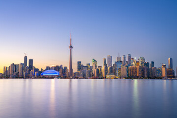 Toronto, Ontario, Canada cityscape on Lake Ontario