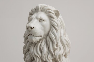 Obraz premium Marble Sculpture of the Lion Symbol from San Marco