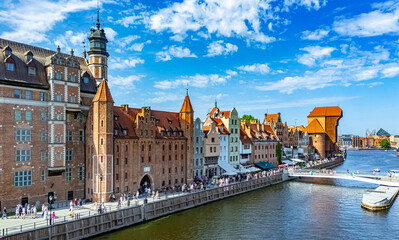 Fototapeta premium Architecture of old town in Gdansk, Poland
