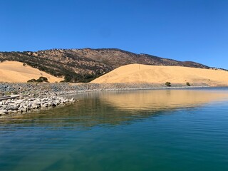 lake and mountains