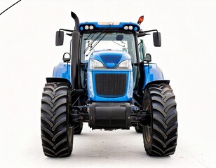 Obraz premium Agricultural tractor isolated on a white background. Modern technological farm tracto 