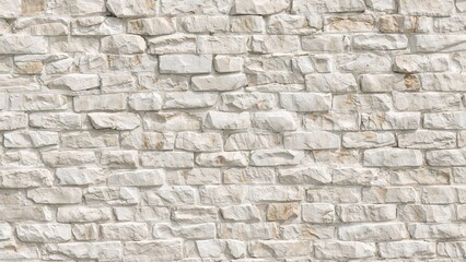 Abstract Pattern of White Stone Wall Texture