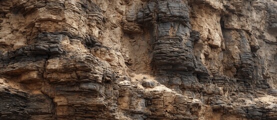Rock formations and textures in a dry landscape