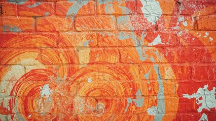 Brightly colored brick surface background