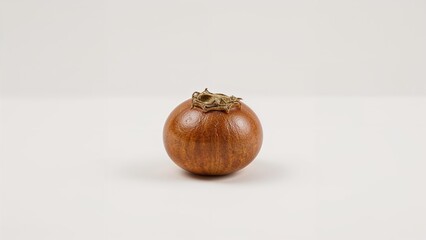 Water chestnut isolated on a solid white area