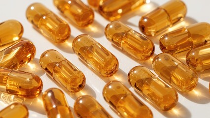 Natural beauty and cosmetic care with vegan oil capsules