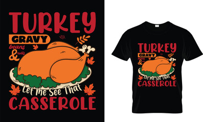 Thanksgiving Day T-Shirt Design (turkey)