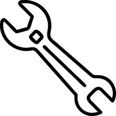 wrench isolated on white