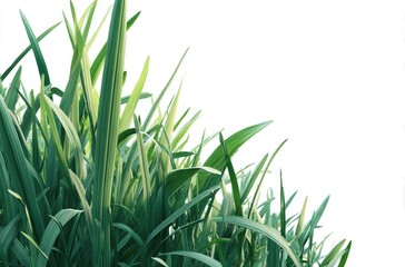 Obraz premium Close-up of vibrant green grass blades