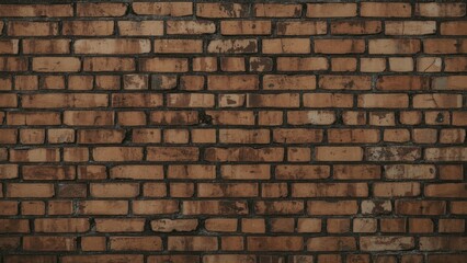 Obraz premium Vintage weathered brick backdrop featuring rough texture and design