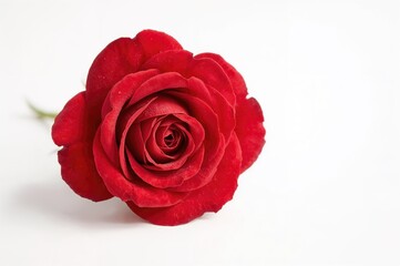 Fototapeta premium Classic Red Rose Illustration on a Light Background