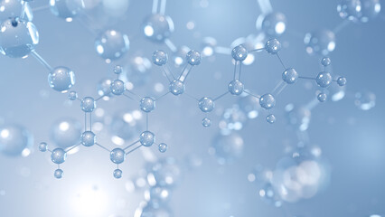 sulfamethoxazole molecular structure 3d, antibiotic structural chemical formula view from a microscope