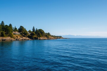 Serene Waterfront View in a Pacific Northwest Location
