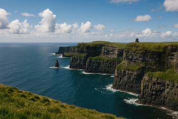 Breathtaking perspectives at the Cliffs of Moher