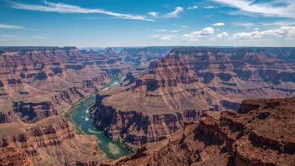 Remote view of the serpentine river stretch