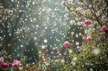 Unpredictable spring snowfall wonder