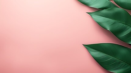 A minimalist background with rich jungle green merging into soft rose pink, clean color transitions and a subtle matte texture, creating a modern aesthetic, full-frame,