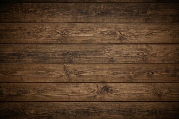 Obraz premium Dark Wooden Surface with Natural Texture