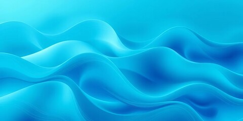 Obraz premium Subtle teal and blue wave pattern, abstract digital art, geometric, aqua