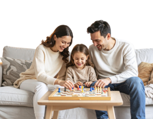 Rummy Game Layout with Cards and Chips, Top-Down View, isolated transparent background png (2)