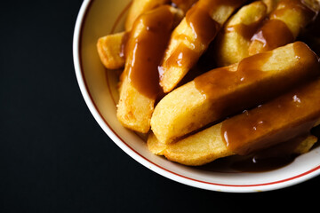 Chunky Fried Chips With Beef Gravy