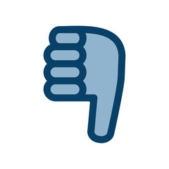 バッドサインのアイコンイラスト