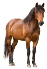 Obraz premium A full shot of a brown horse