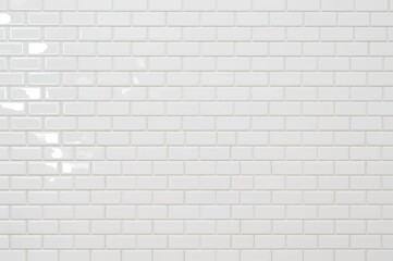 Background of white tiles
