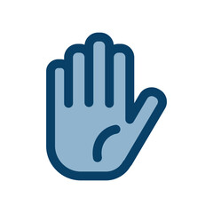 シンプルな手のアイコンイラスト