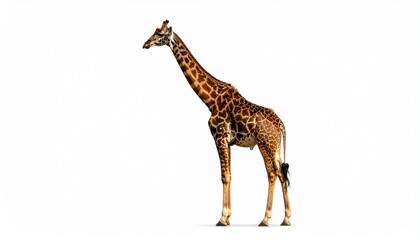 Obraz premium giraffe isolated on white