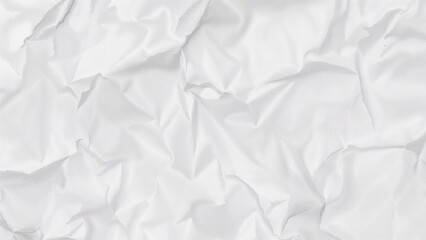 Wrinkled white paper made from recycled materials